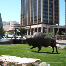 Hochwertige Bronze Bison / Buffalo Skulptur